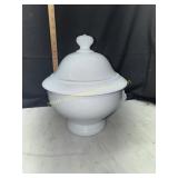 Modern farmhouse white tureen