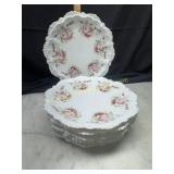 6 Austria porcelain plates