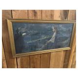 Vintage Christ on the Mount of Olives print