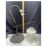 Gooseneck lily pad lamp