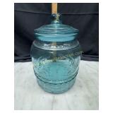 Pioneer woman Cassie embossed glass canister