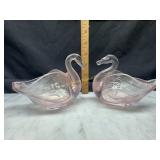 Pink Fenton swans