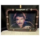 Vintage magnum PI metal lap tray