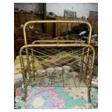 Vintage Hollywood regency metal faux bamboo