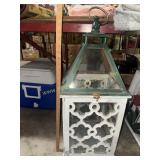 Large hanging decorative lattice candle lantern