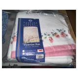 Victorian rose blanket