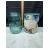 Pioneer woman utensils holder and jar
