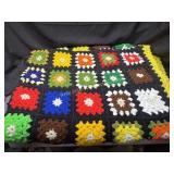 Granny square afghan does have some pet hair on