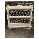 Wall shelf with towel bar