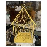 Yellow decorative bird cage