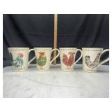 Williams Sonoma rooster mug set