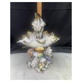 Porcelain tazza bon bon dish