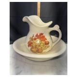 Mccoy autumnï¿½s harvest pitcher and basin set