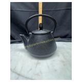Japanese black cast iron teapot