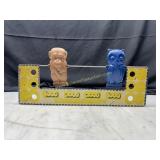 Vintage tin shooting target game