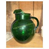 Forest green ball pitcher