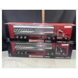 2 Kenworth W900 1/43 die cast tankard trucks