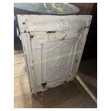 Cast iron embossed fireplace cover