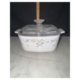 Corningware provincial blue baking dish with lid