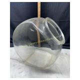 Glass candy store jar