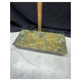Brass Mexican cigar box wood lined
