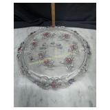 Embossed cake platter