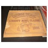 Wooden George dickel whiskey liberty bowl box