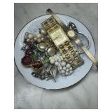 Costume jewelry ear bobs, wrist watches