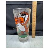 Vintage looney tunes cartoon glass daffy and taz