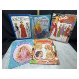 Vintage paper doll books- Nancy Reagan and barbie