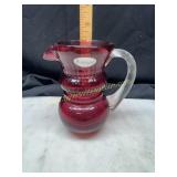 Fenton international cranberry pitcher with