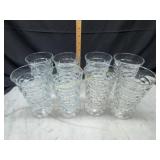 Set of 8 Whitehall tea glasses