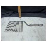 Angel food rake with sterling silver handle