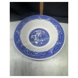 Willow ware blue willow serving bowl