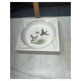 Vintage quail ashtray