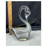Art glass swan