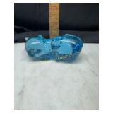 Blue sleeping cat paperweight
