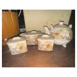 Brown and Richie oriental gardens teapot,