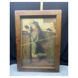 Framed Norman Rockwell scout print