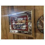 Budweiser advertising mirror sign