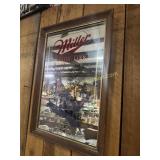 Miller advertising mirror sign