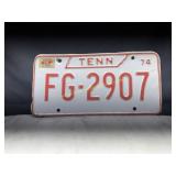 1974 Tennessee license plate