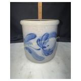 Stoneware salt glazed Wisconsin pottery crock