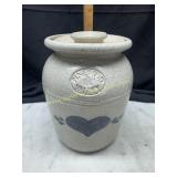 Pinewood valley stoneware crock with lid