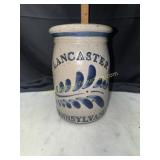 Stoneware salt glazed Lancaster, PA crock