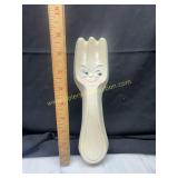 Vintage chalk ware kitschy spoon wall hanger