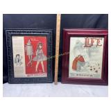 Framed LIFE st valentine tending to his garden