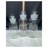 Vintage apothecary jars