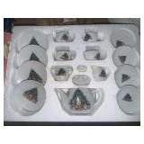Childs Christmas tea set