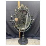Vintage pedestal mirror